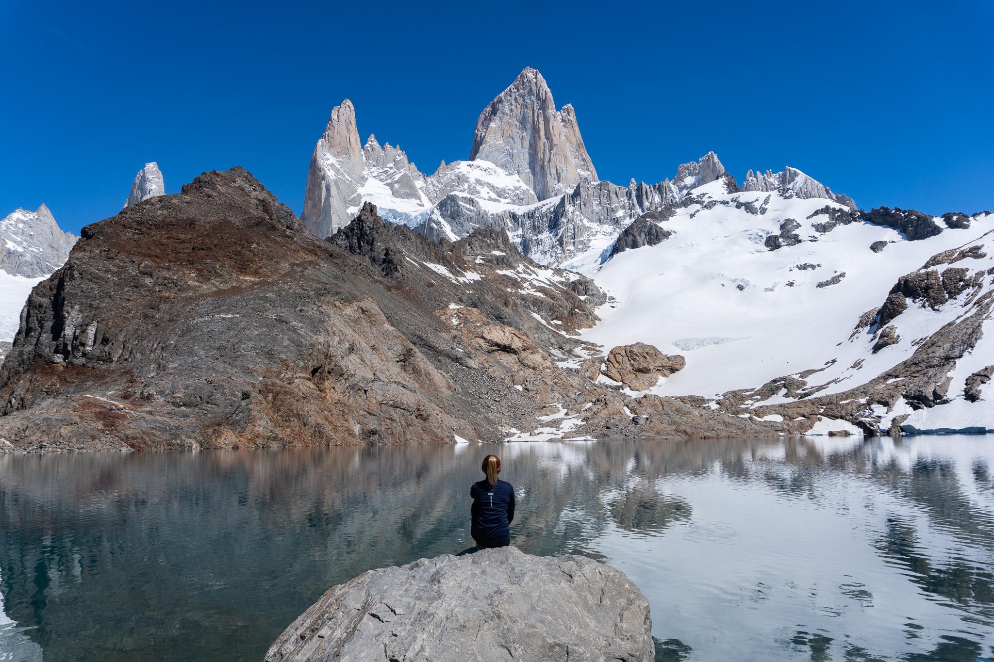 Blick auf die Laguna de los Tres auf einem Patagonien Roadtrip