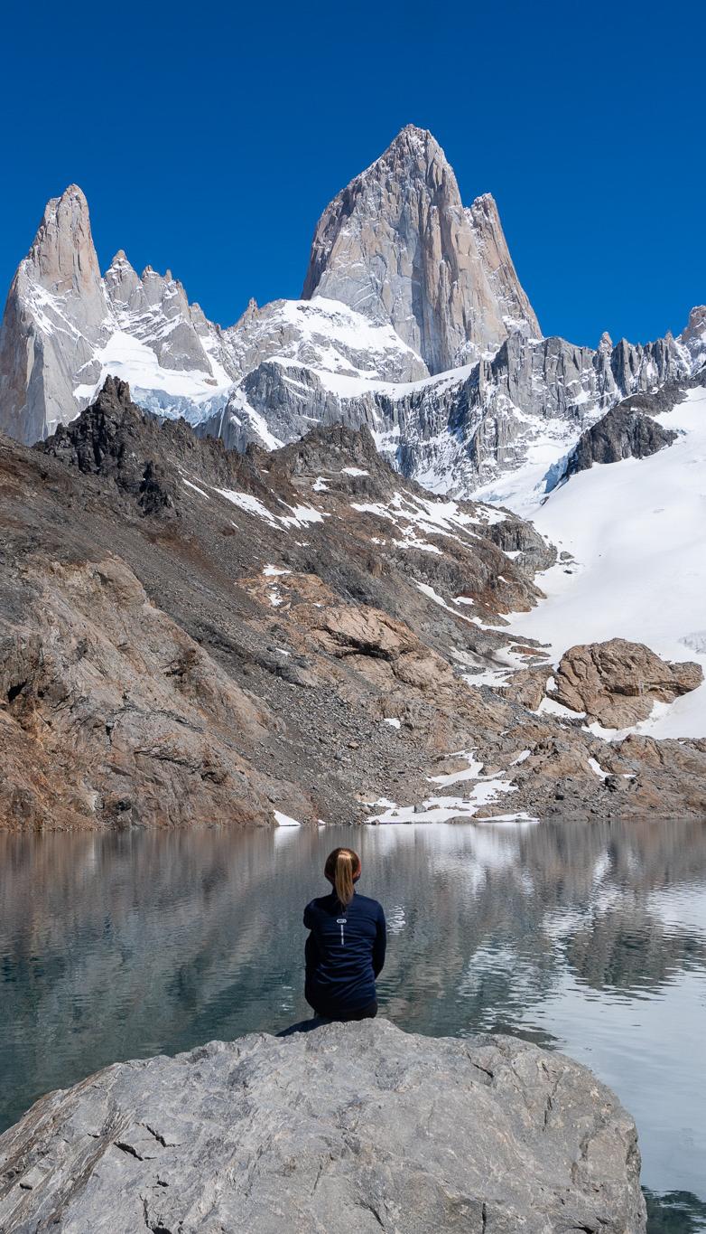 Blick auf die Laguna de los Tres auf einem Patagonien Roadtrip