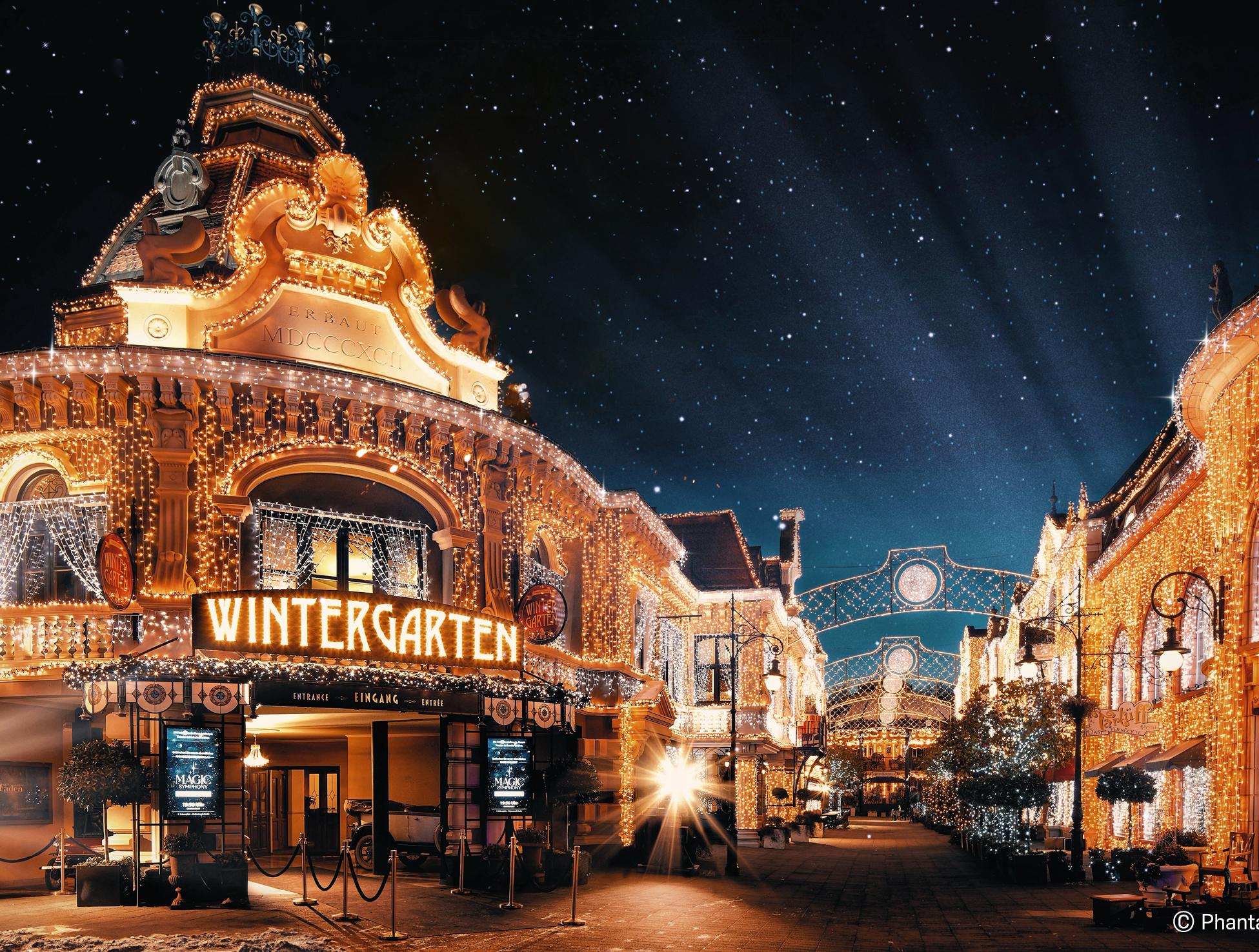 Wintertraum im Freizeitpark Phantasialand