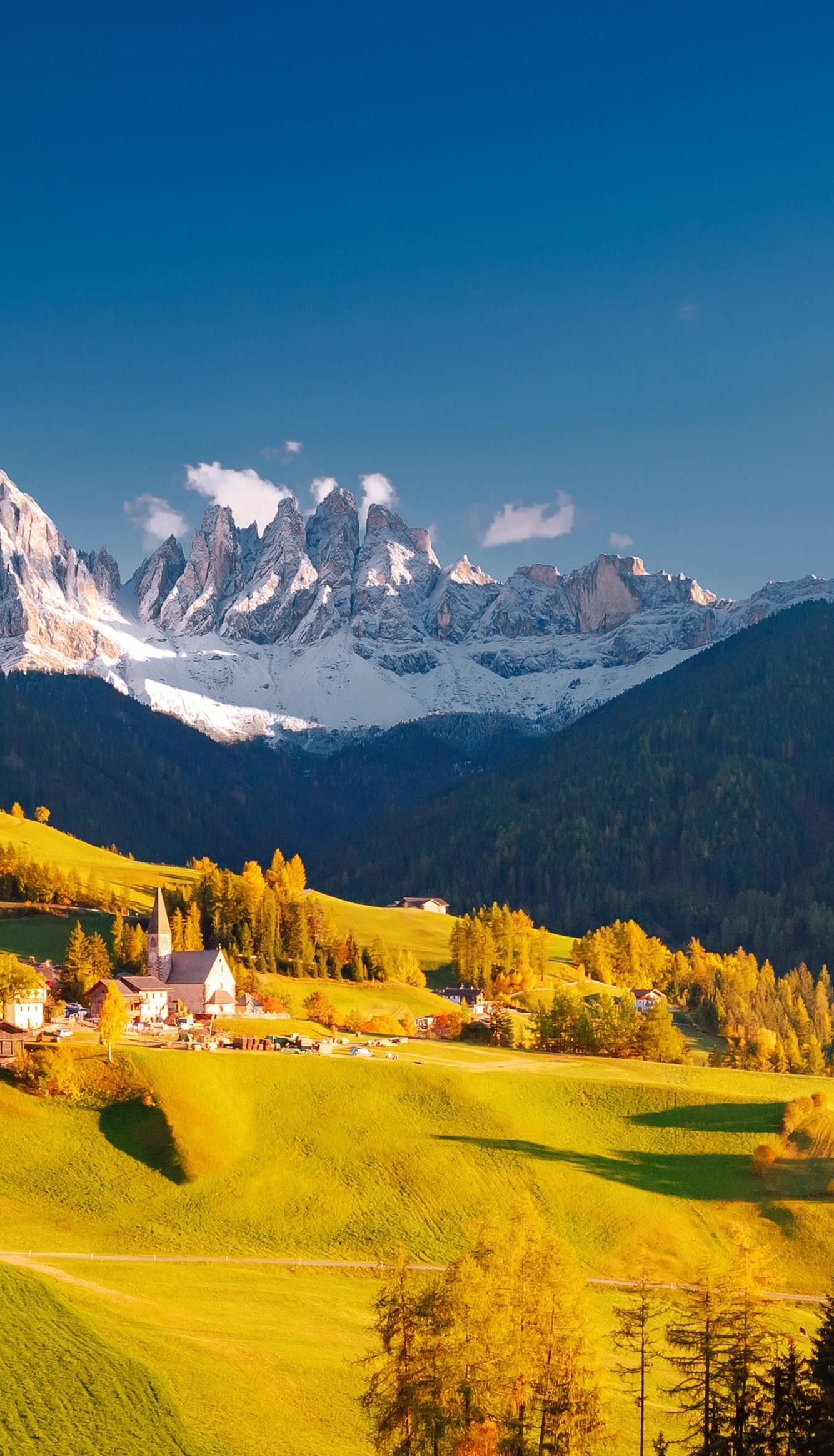 Berglandschaft im Oktober