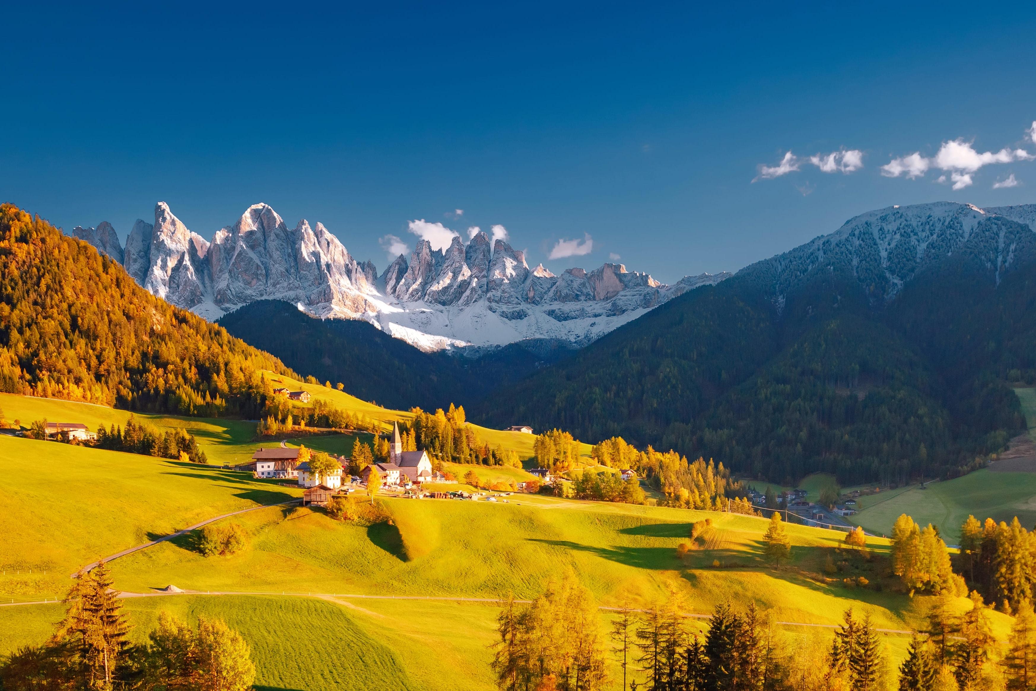 Berglandschaft im Oktober