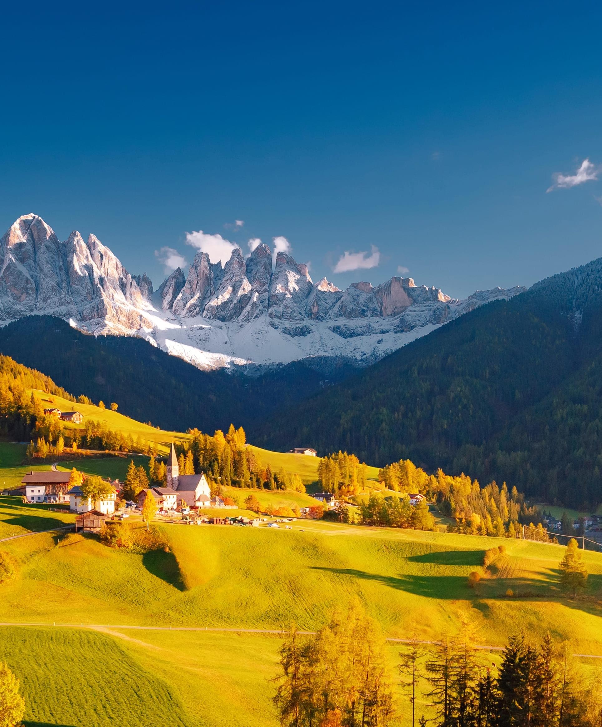 Berglandschaft im Oktober