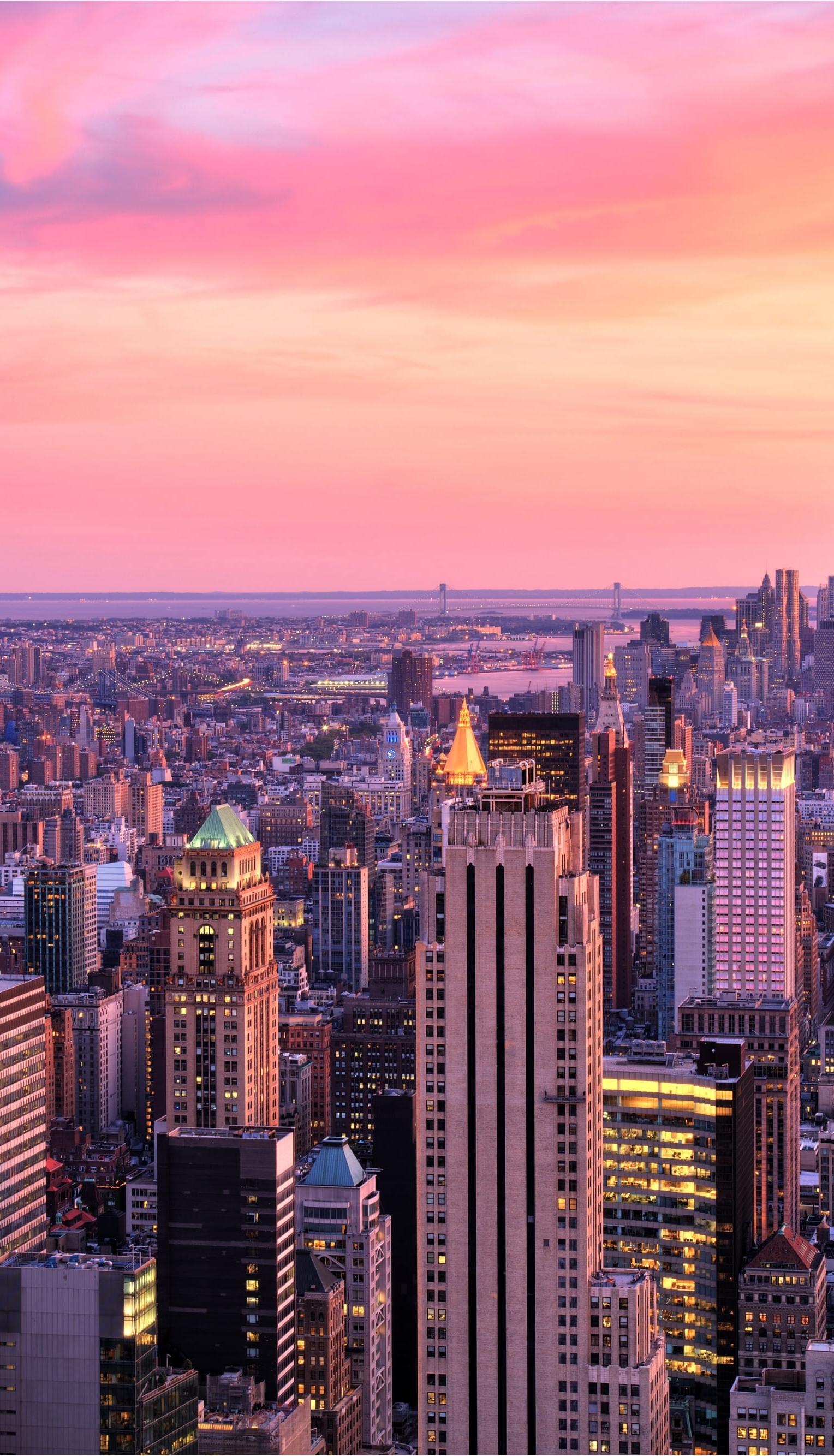 Sonnenuntergang über New York City