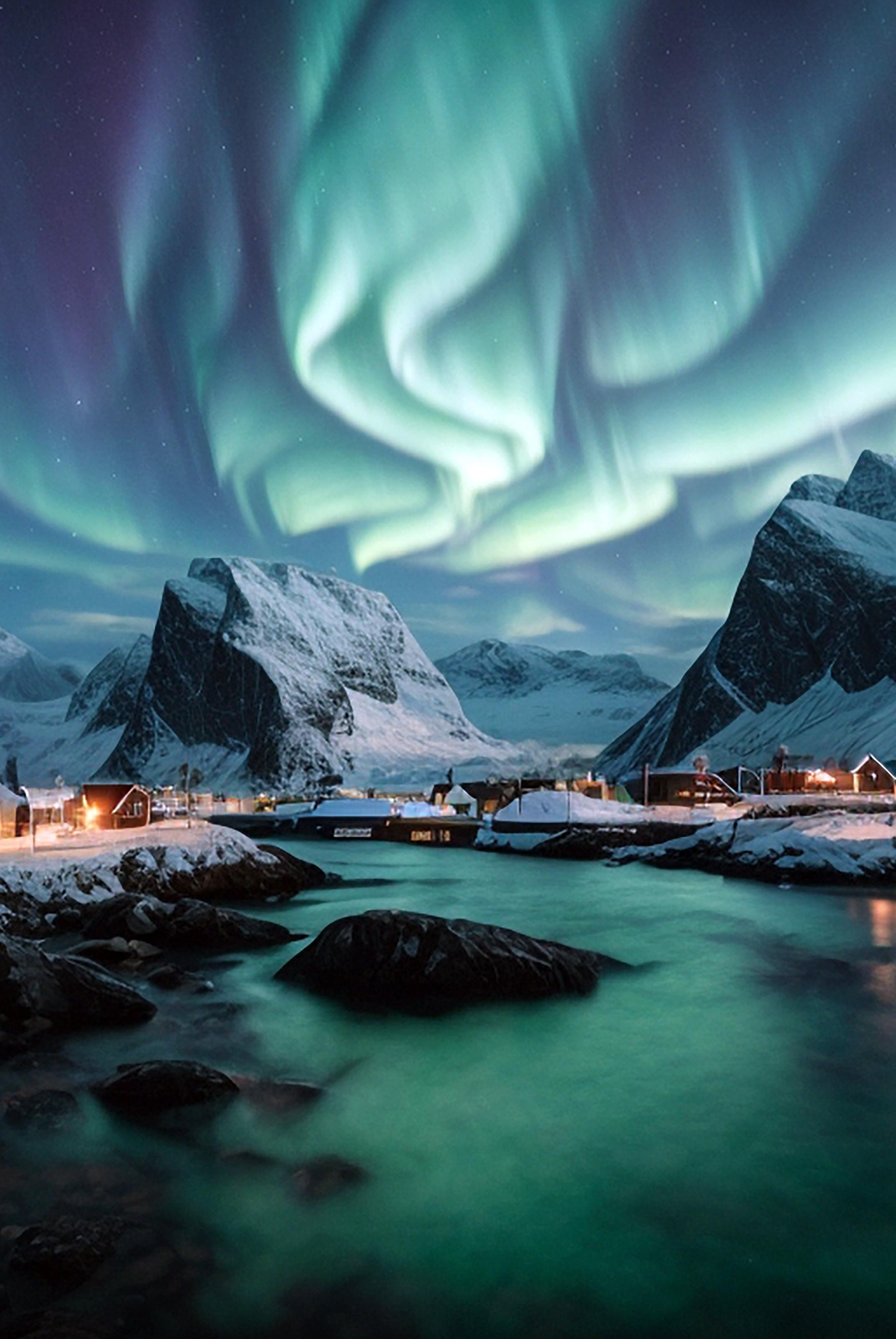 Nordlichter über Norwegen