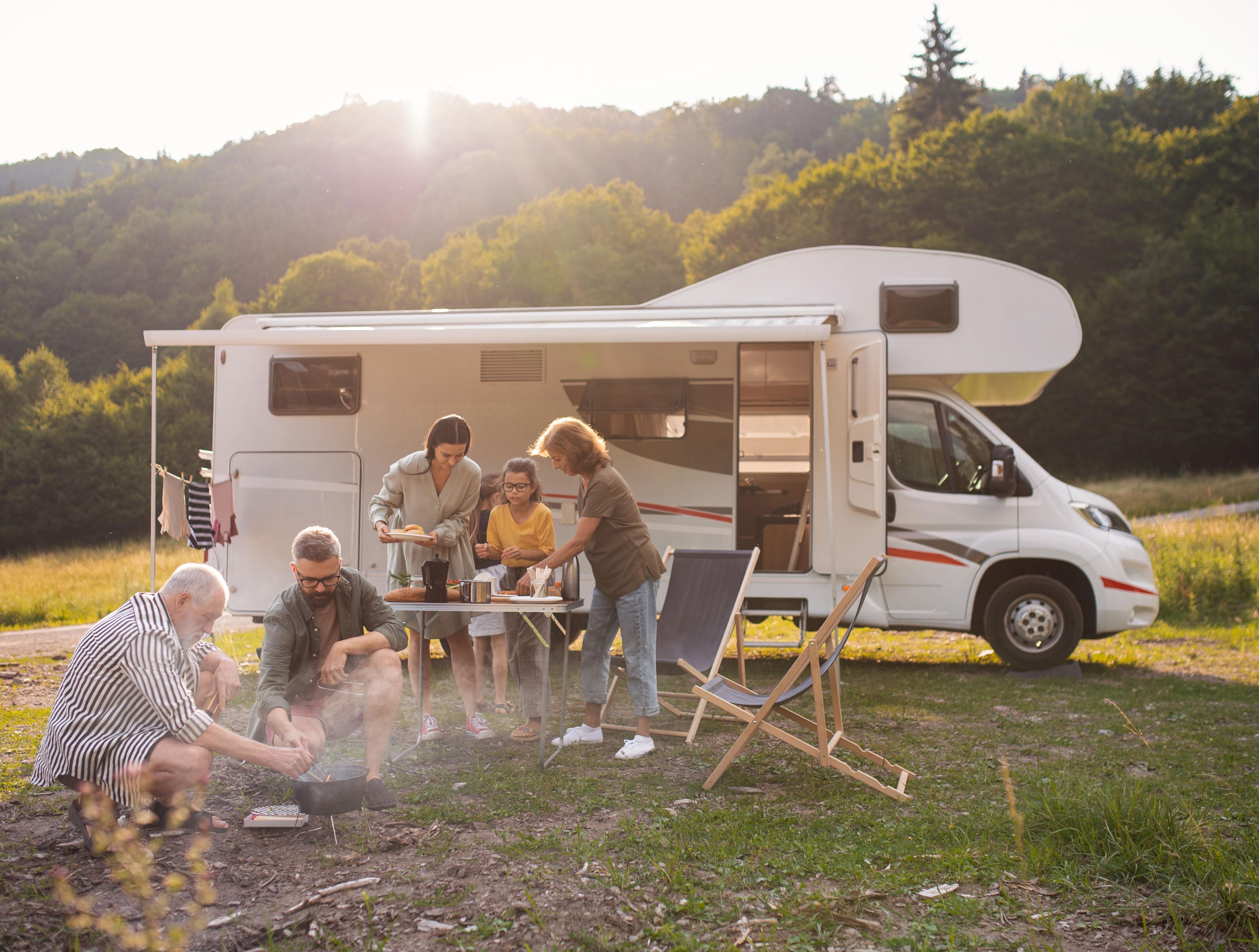 Camping ist etwas für die ganze Familie