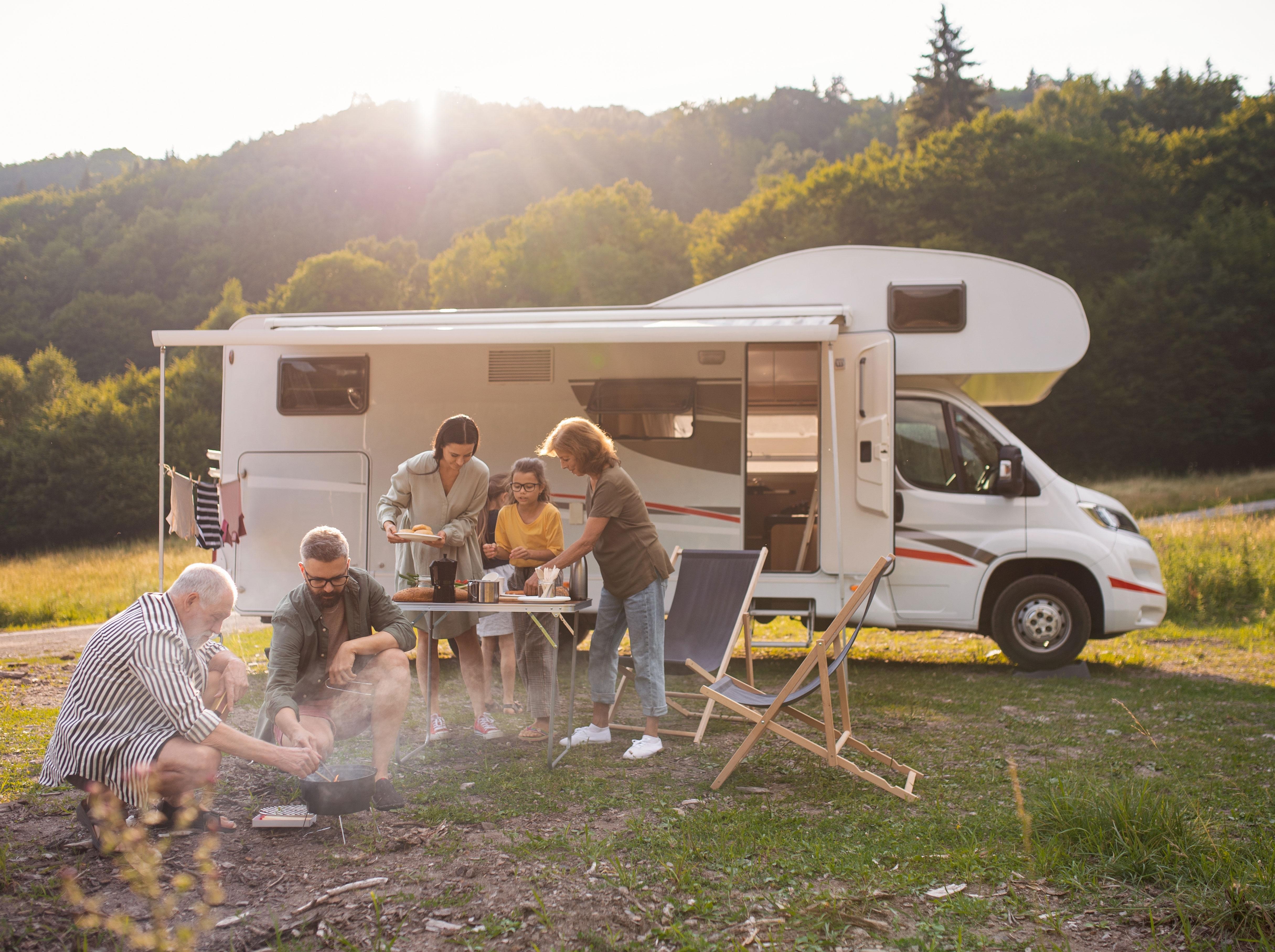 Camping ist etwas für die ganze Familie