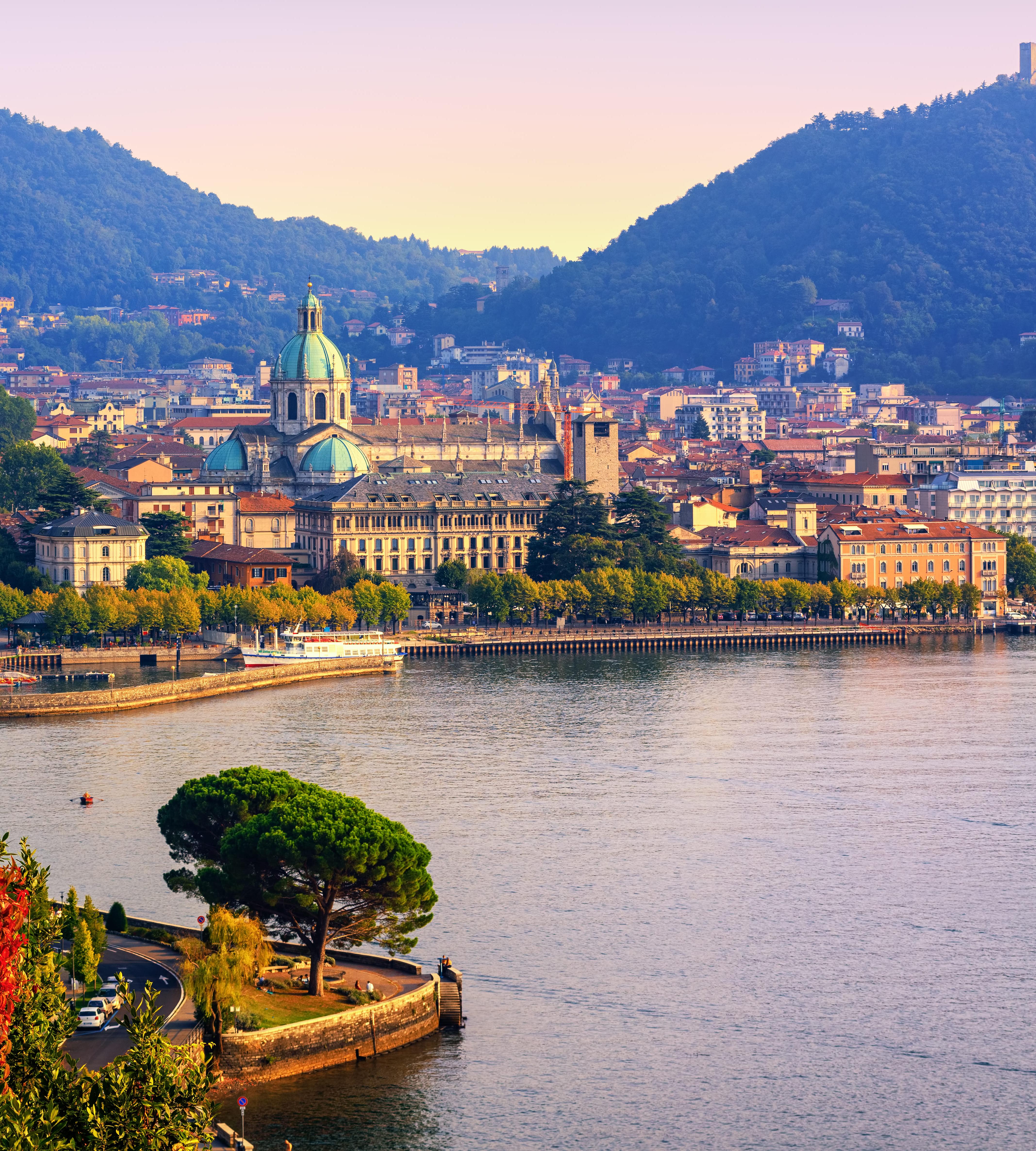 Die Stadt Como gilt als Epizentrum der europäischen Seidenproduktion.