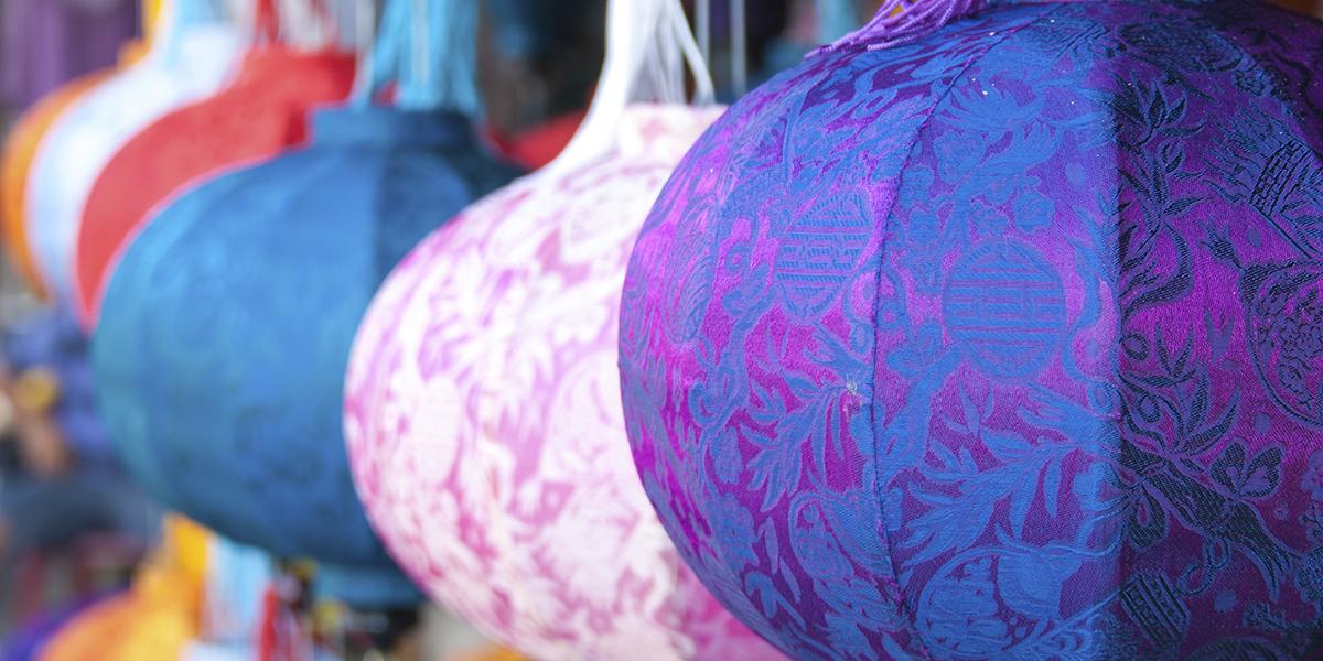 Bunte Laternen Vollmondfest Vietnam