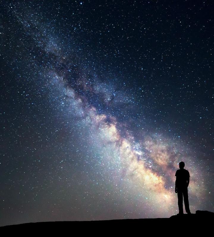 Sternenhimmel mit Milchstraße