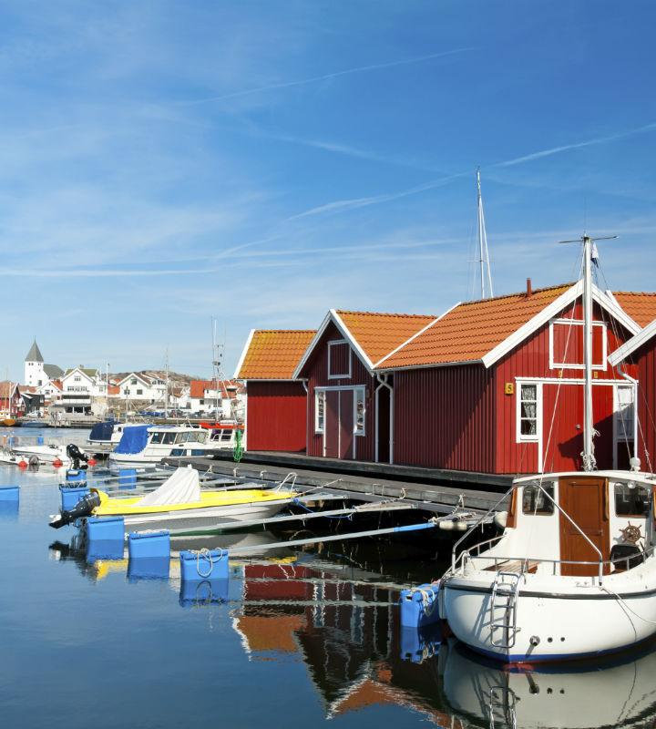 Schweden Häuser See