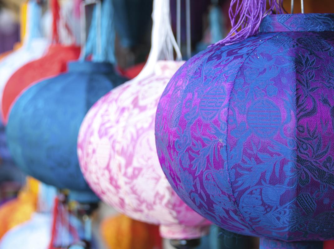 Bunte Laternen Vollmondfest Vietnam