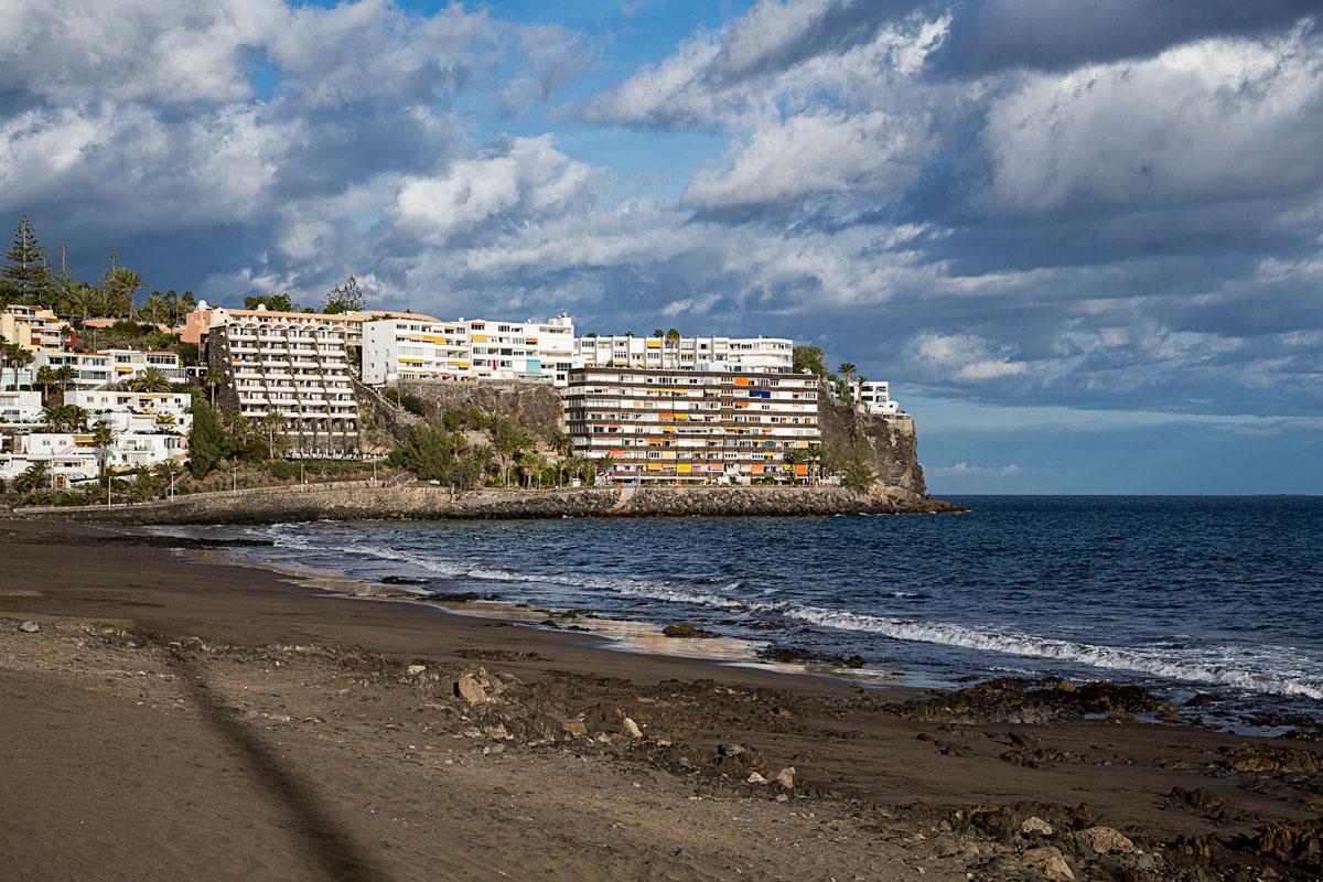 Trister Ausblick am Strand von St. Augustin auf Gran Canaria
