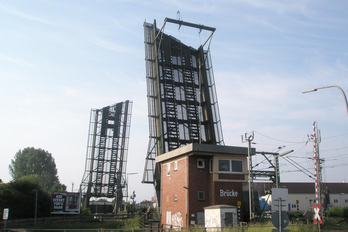 Die mit der großen Klappe: Huntebrücke in Oldenburg