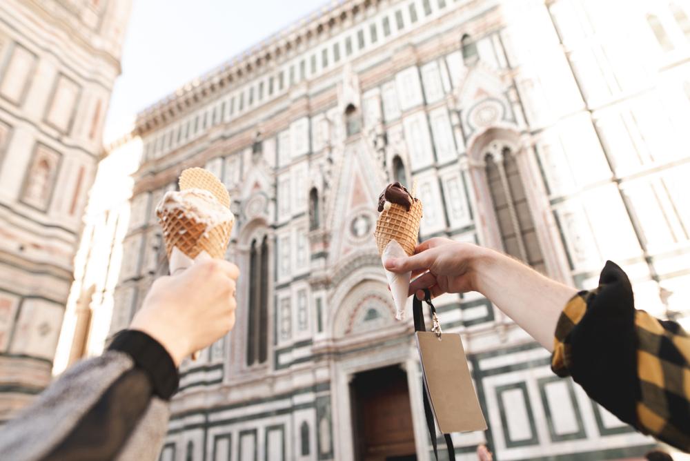 9. Ein Gelato in Florenz schlecken