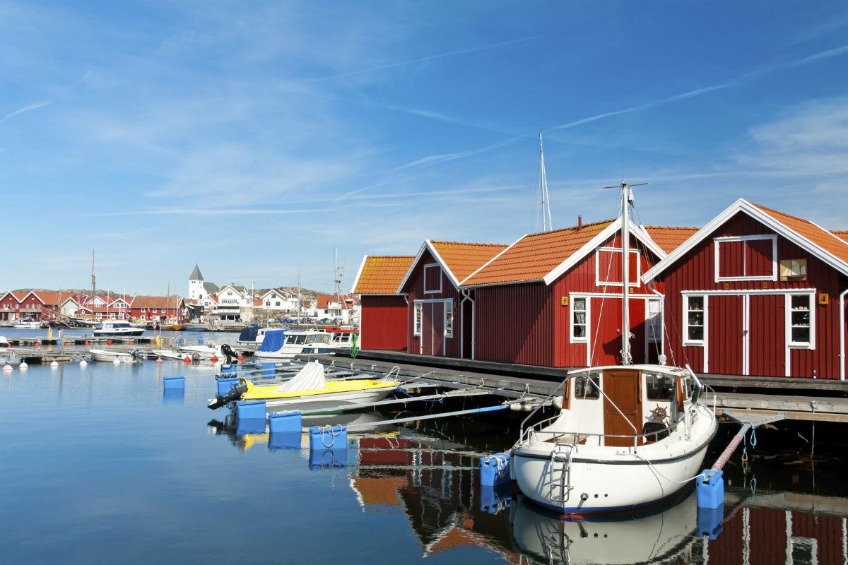 Schweden Häuser See