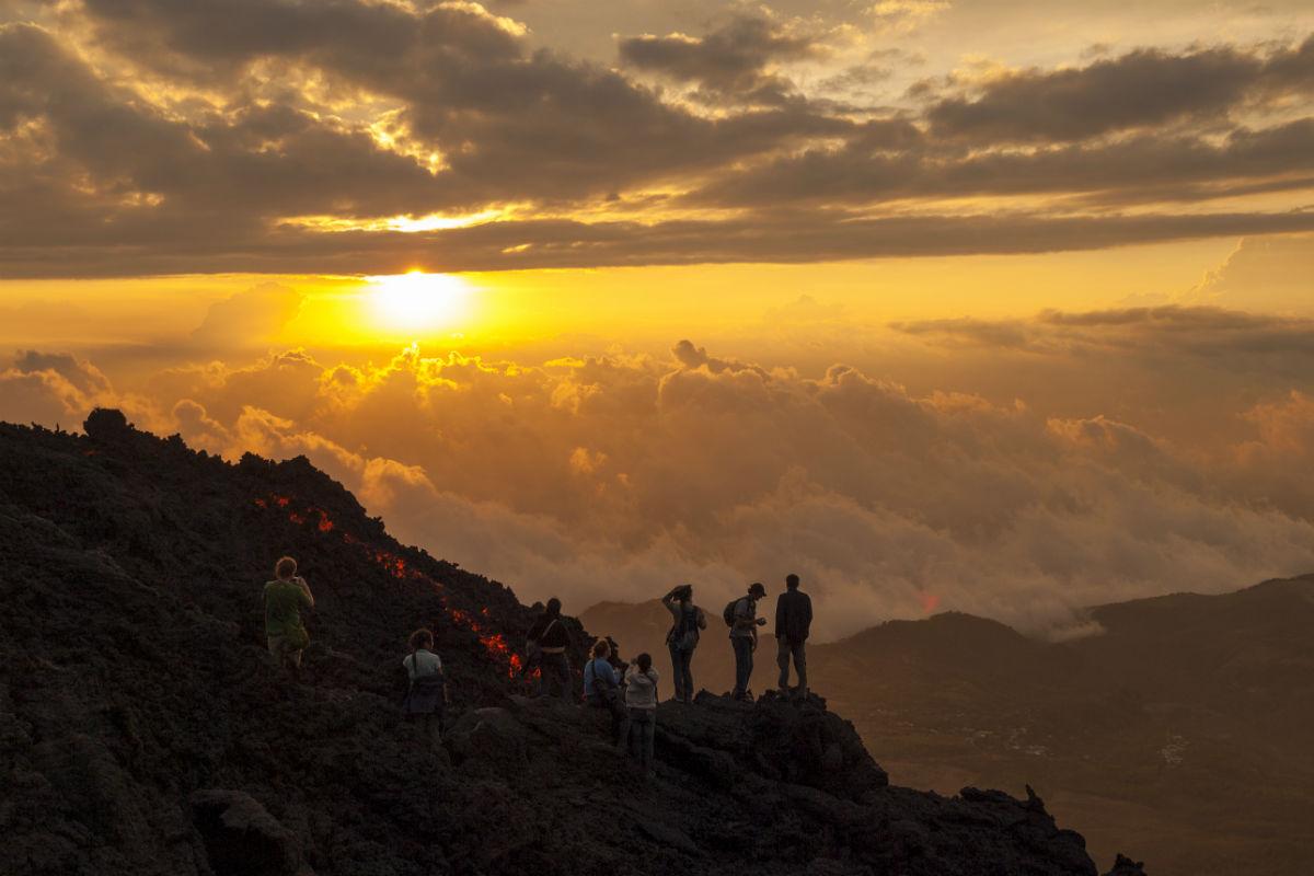 Wandern Berge Ausblick