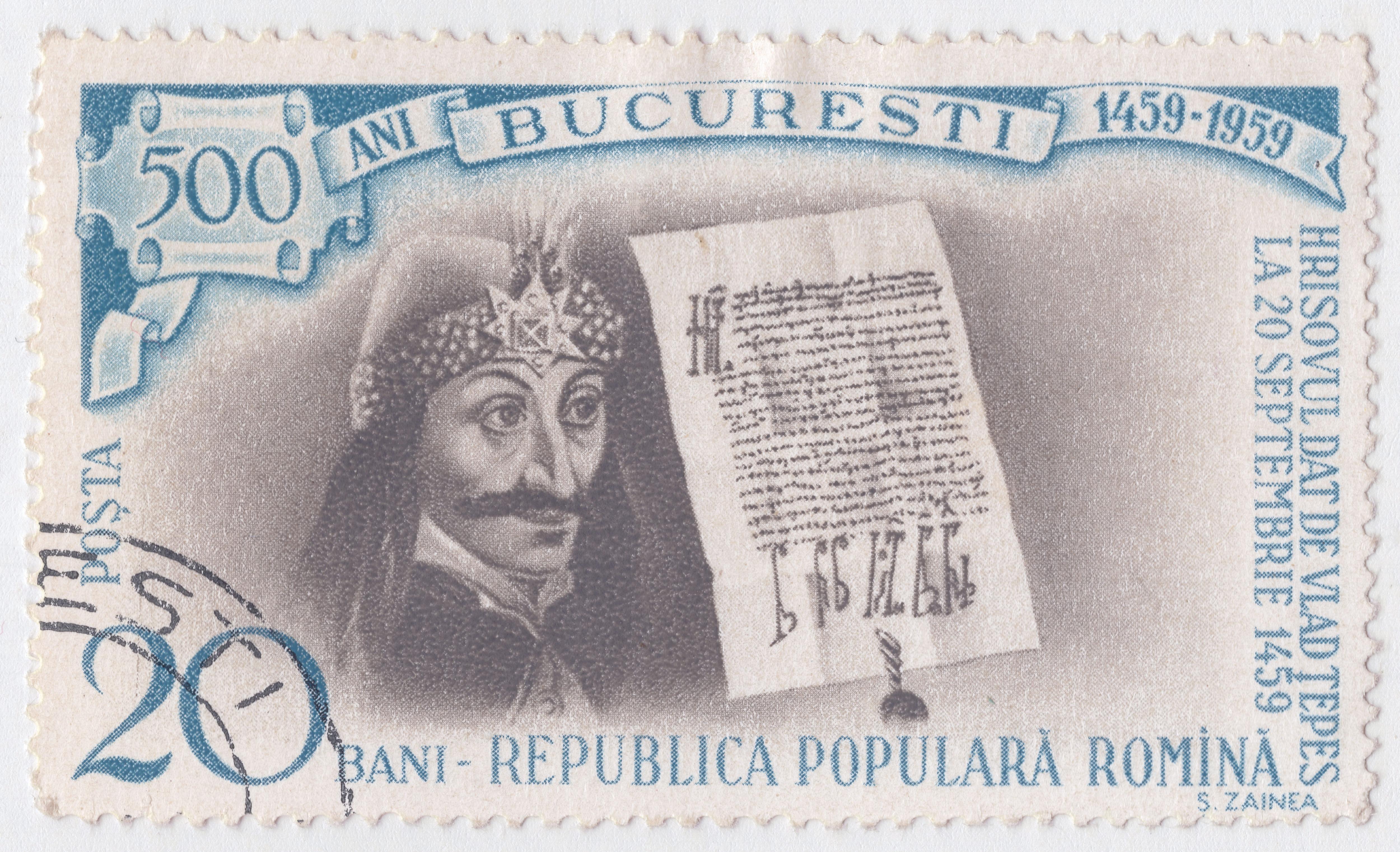 Vlad Tepes Briefmarke Rumänien